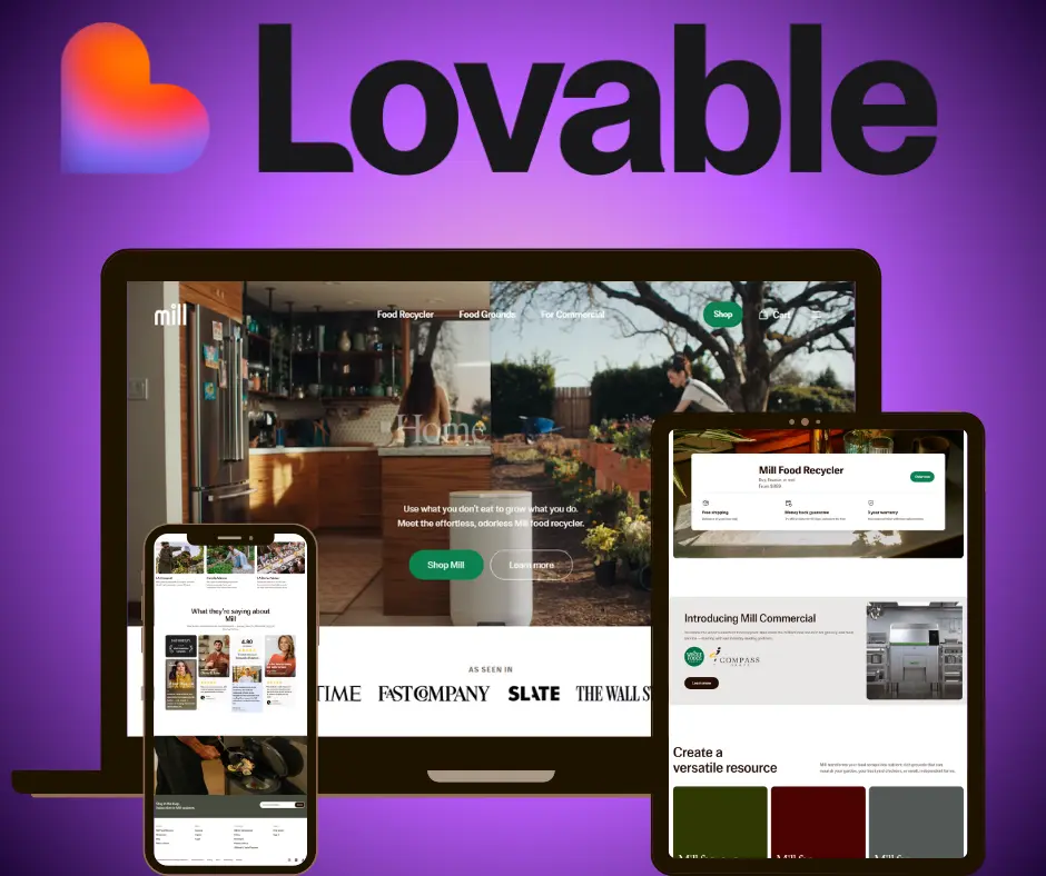 Responsive creative studio website shown on desktop, tablet, and mobile